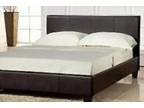 DOUBLE LEATHER bed and mattress brought for Xmas present....