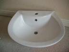 BATHROOM Sink Standard size,  White,  mixer tap(not....